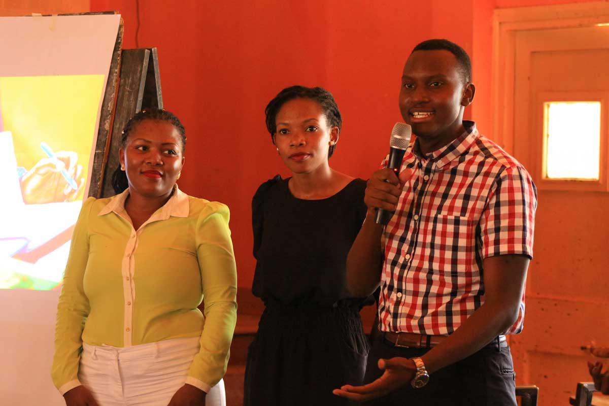 Ivan Philip, Doreen Wealthy and Tracy Diana - Leadership coahes training the students